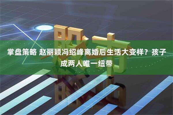 掌盘策略 赵丽颖冯绍峰离婚后生活大变样？孩子成两人唯一纽带